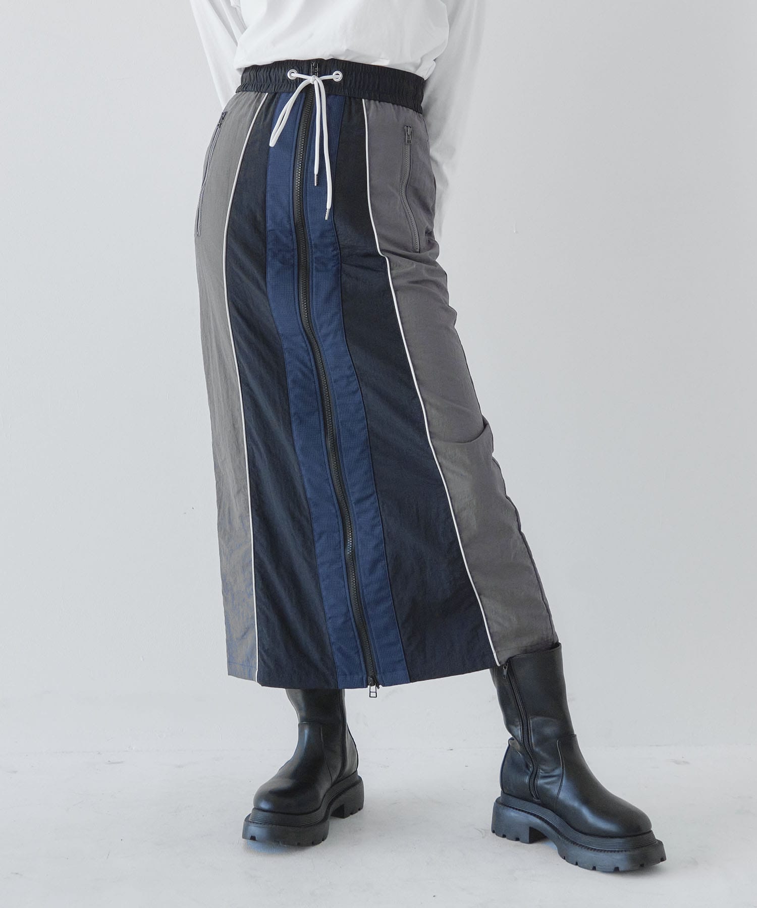 ブロッキングACTIVEスカート(1 BLACK): : ウィメンズ｜A+ TOKYO ONLINE