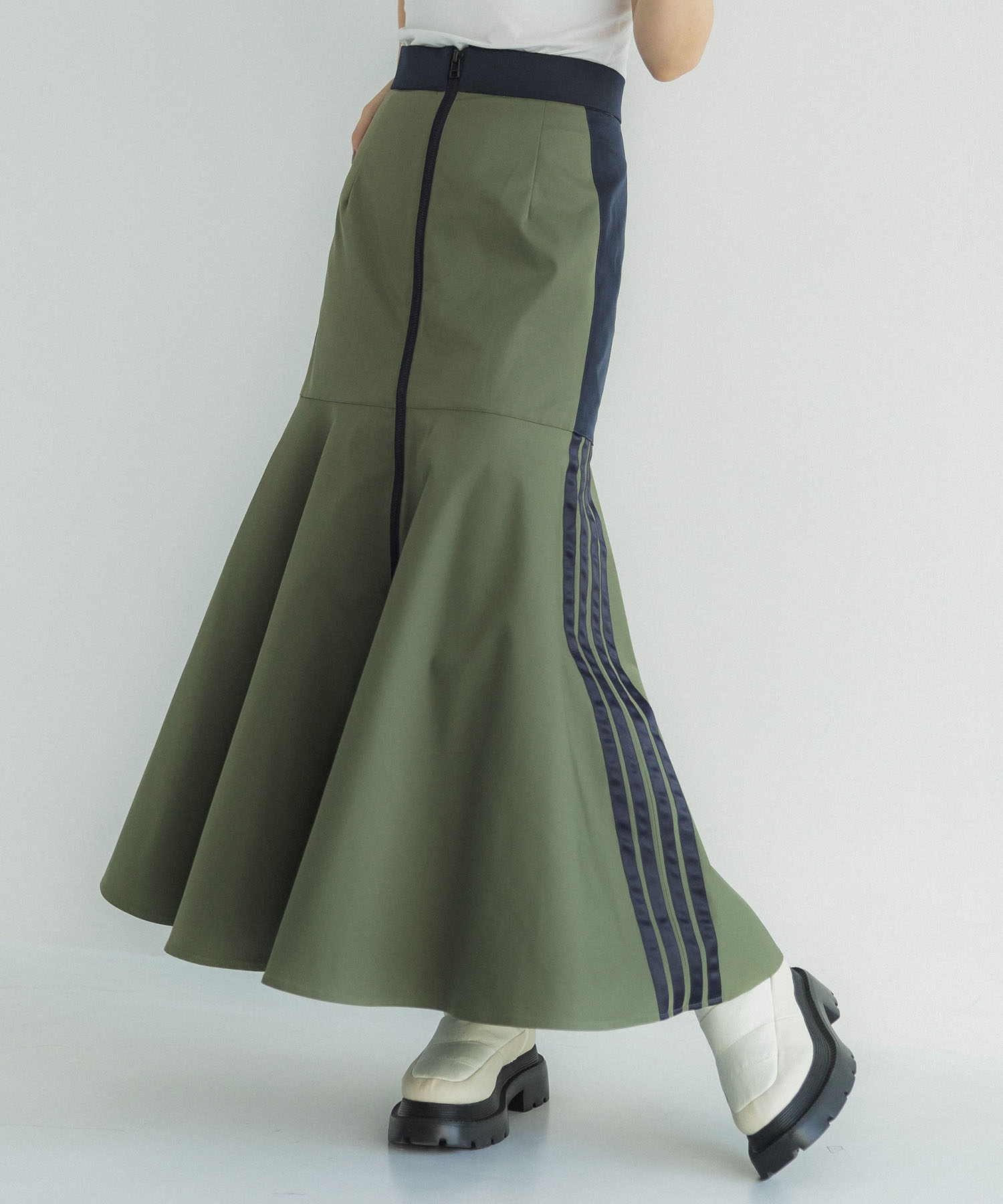 サイドラインマーメイドスカート(1 KHAKI): : ウィメンズ｜A+ TOKYO